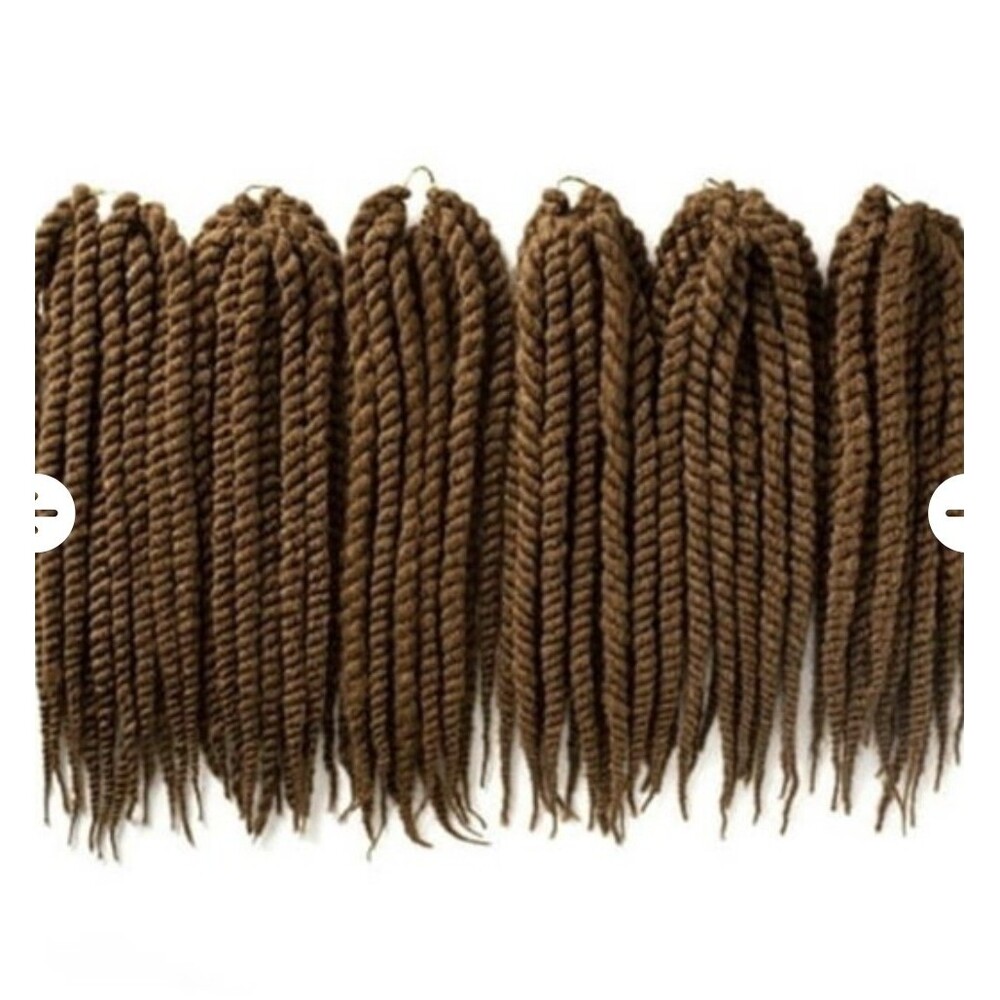 OneDor High Quality 6Packs 18Inch Brown Havana Twist Crochet Hair Extensions